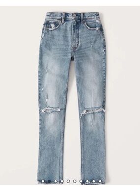 Abercrombie The Skinny High Rise Skinny Jeans 8 Long